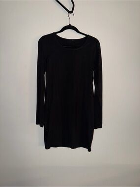 black long sleeve dress h&m H&M's Trending 40 Is My Best Buy of Summer 2023 weave linen fabric Maxi Dress Black Midi Dress